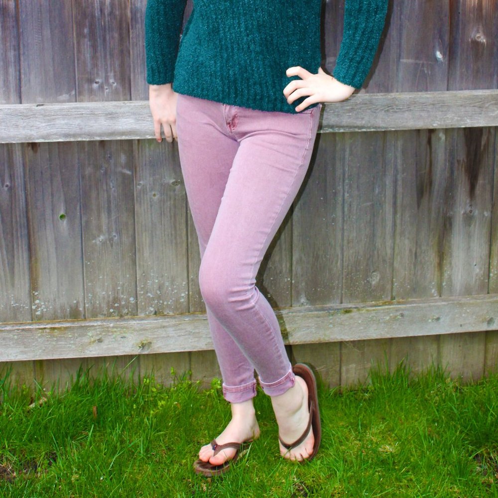 Raspberry American Eagle Jeans